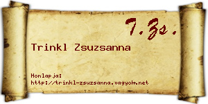 Trinkl Zsuzsanna névjegykártya